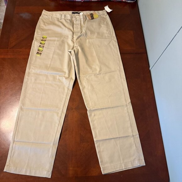 Old Navy Mens Khaki Twill Pants Regular Fit 40x34 - Picture 1 of 14